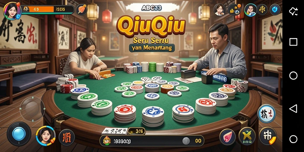 Screenshot permainan QiuQiu yang menampilkan aksi seru di ABC33.