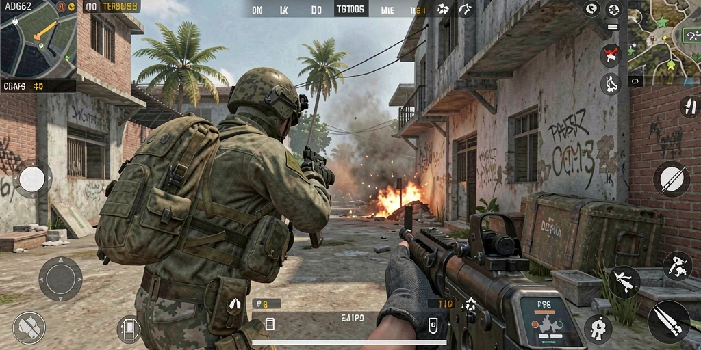 Gameplay ADG62 menampilkan aksi mendebarkan dalam mode TPS.