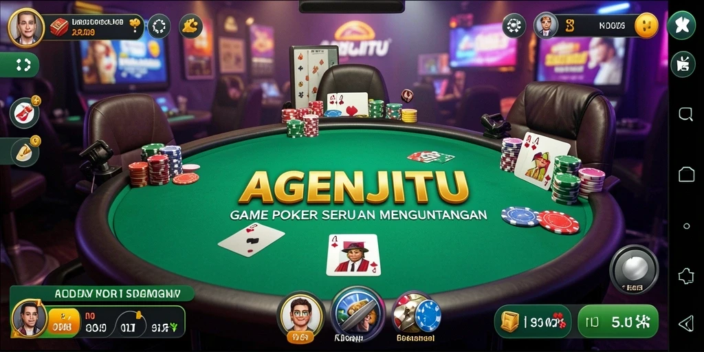 Tampilan gameplay AGENJITU yang menarik dan kompetitif.
