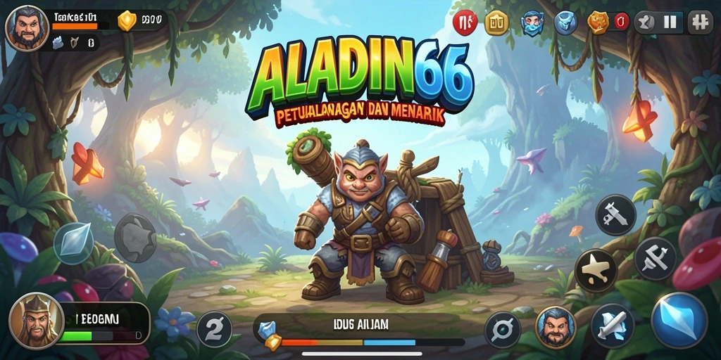 Screenshot gameplay ALADIN66 menampilkan karakter yang action dan seru.