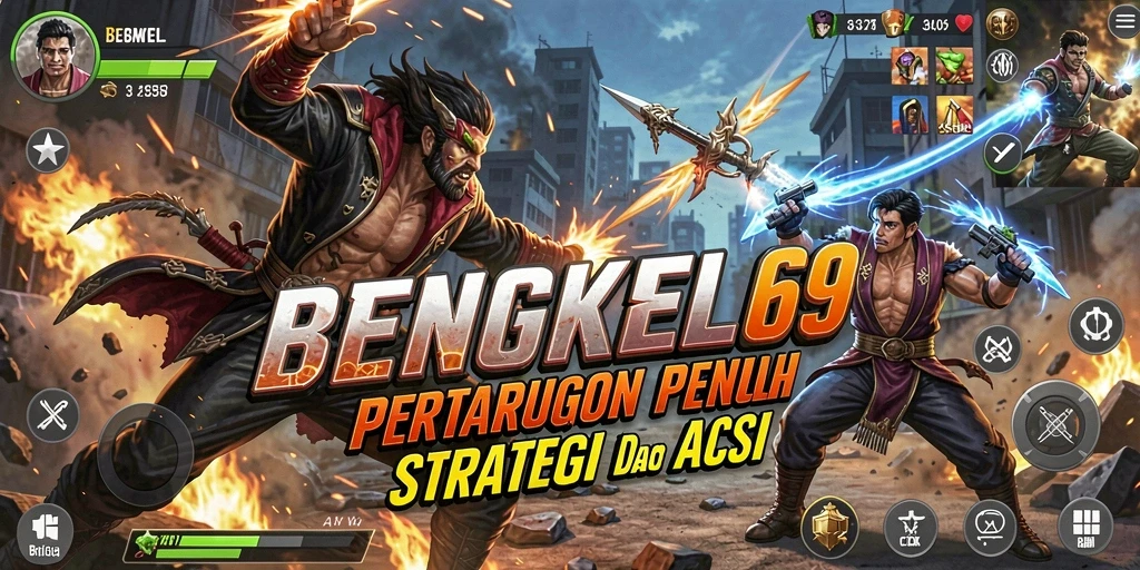 Tangkapan layar gameplay BENGKEL69 yang penuh aksi dan strategi.