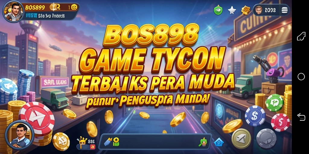 Tampilan seru gameplay BOS898 saat mengelola bisnis Tycoon.