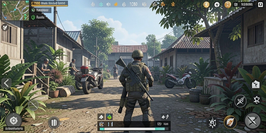 Screenshot gameplay C7890 menampilkan karakter dalam momen interaksi sosial.