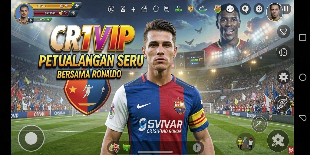 Tampilan gameplay seru di CR7VIP dengan pemandangan indah dan tantangan menarik.