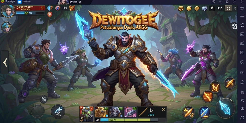 Gameplay seru dengan aksi pertarungan dalam DEWITOGEL