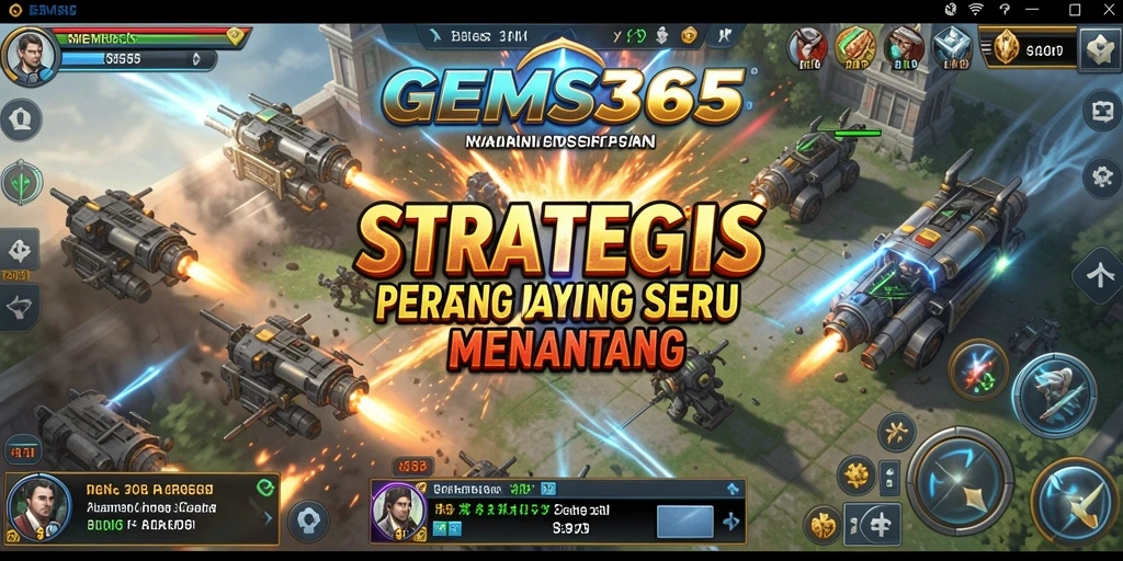 Tampilan gameplay GEMS365 yang intens dan strategis.
