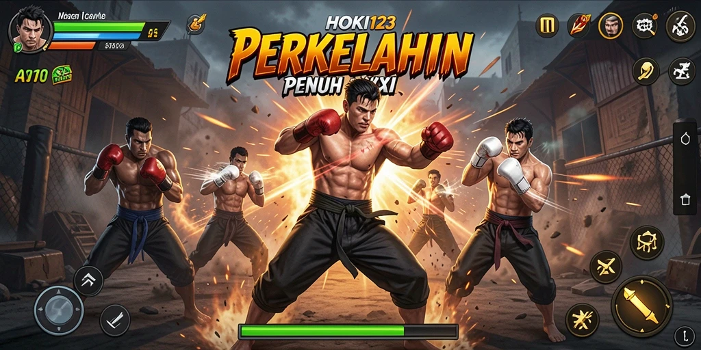 Screenshot HOKI123 menunjukkan aksi perkelahian yang intens dan grafis menakjubkan.