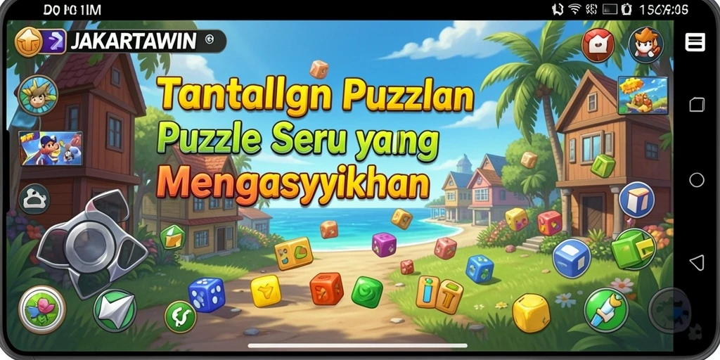 Gameplay seru JAKARTAWIN dengan tantangan Puzzle yang menarik.