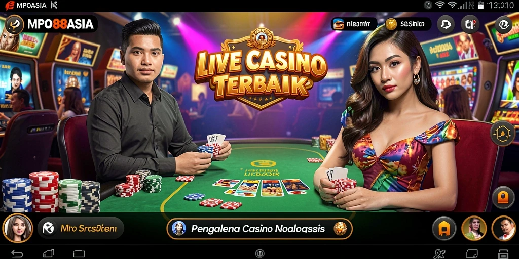 Gameplay menarik dalam aplikasi Live Casino MPO88ASIA.