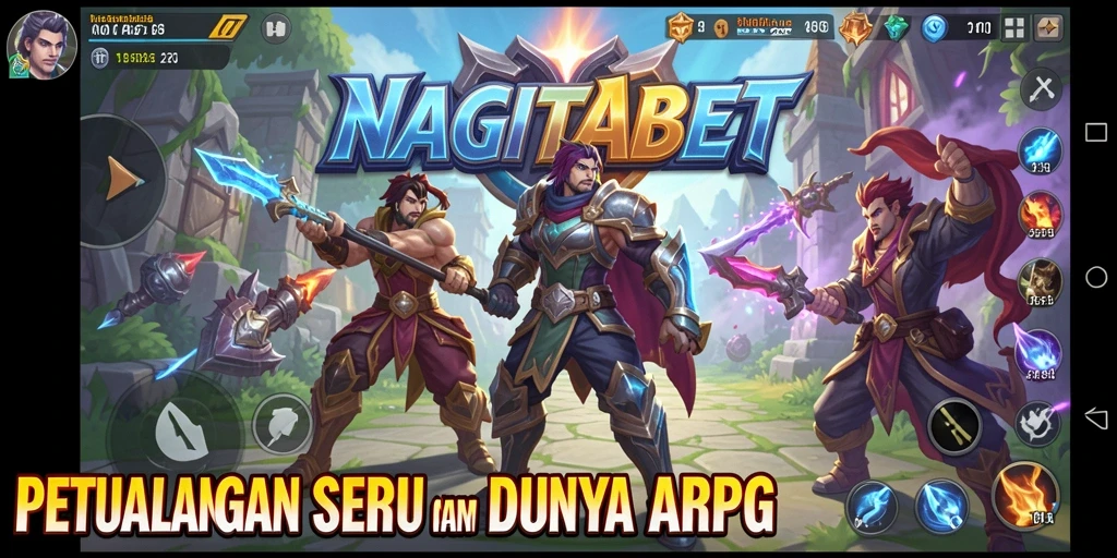 Screenshot gameplay NAGITABET menampilkan aksi seru di dunia ARPG.