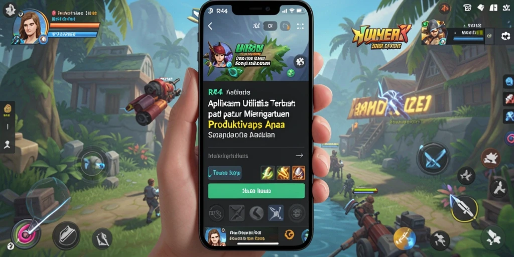 Tampilan antar muka aplikasi RR44 yang intuitif dan modern.