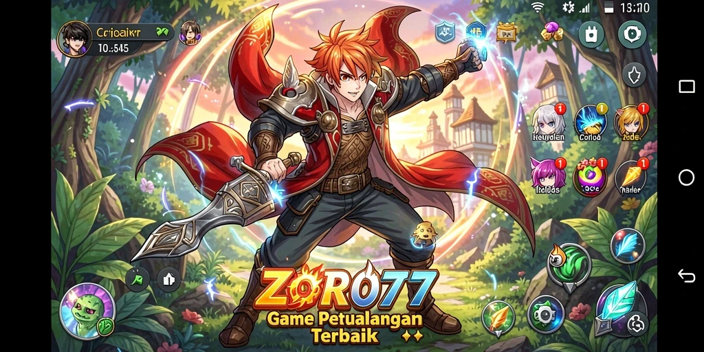 Tampilan seru gameplay ZORO77 yang penuh aksi.